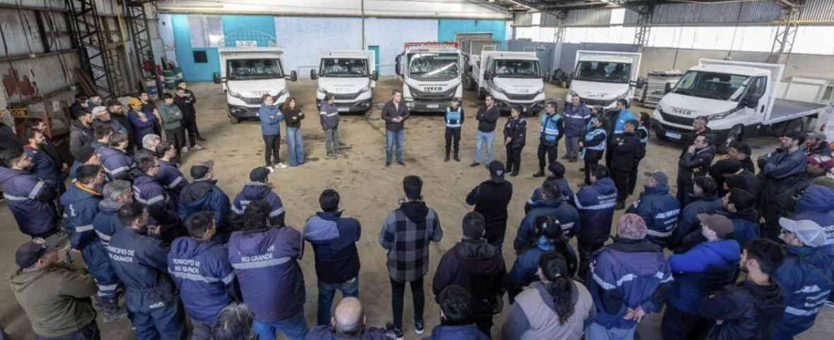 Río Grande incorporó siete nuevos vehículos para reforzar los servicios municipales