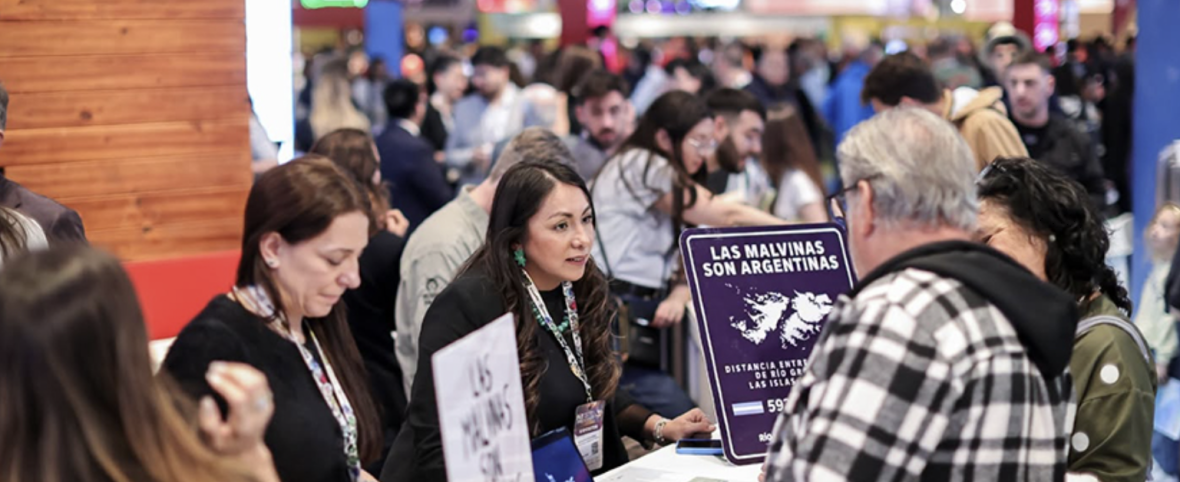 Río Grande llevó la Vigilia por Malvinas a la Feria Internacional de Turismo