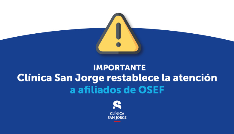 Clínica San Jorge restableció la atención a afiliados de OSEF