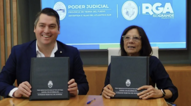 La Dra. Battaini firmó un convenio de colaboración y asistencia con el intendente de Río Grande