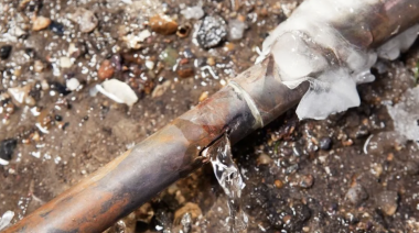 El Municipio brinda recomendaciones para proteger las cañerías del congelamiento