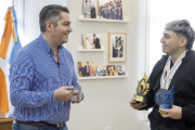 El intendente Perez se reunió con el deportista Thiago Martínez